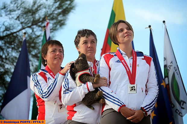 Sophie Cluze podium Championnat du Monde Sassari 2013